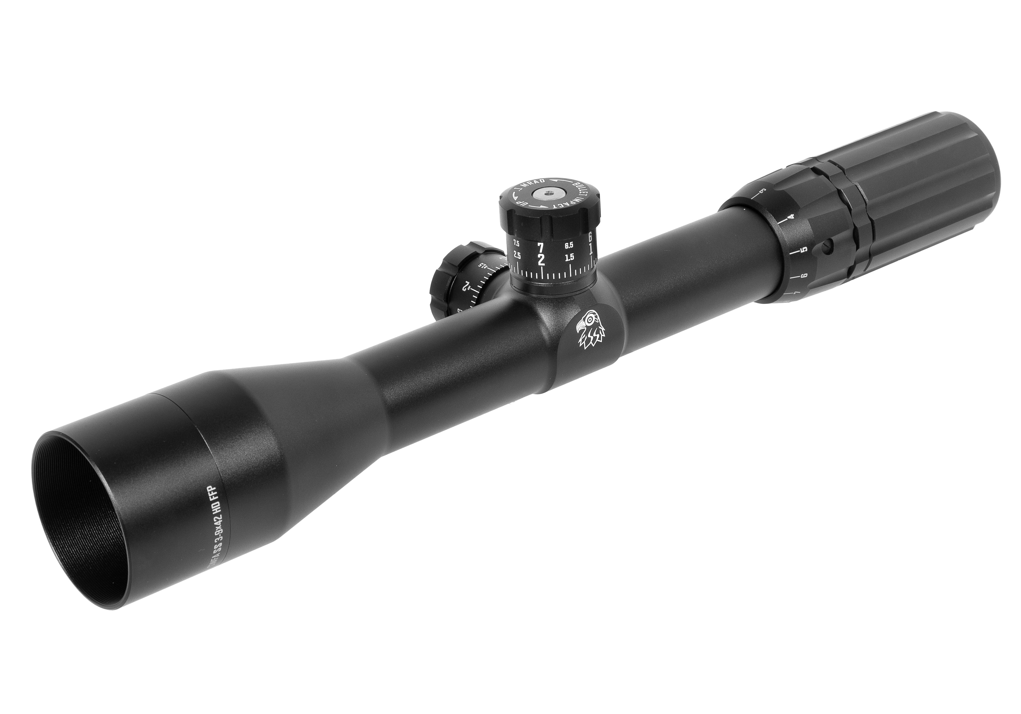 SWFA 3-9x42 SS HD - MIL-Quad Reticle, 30mm Tube, .1 MIL Clicks, FFP