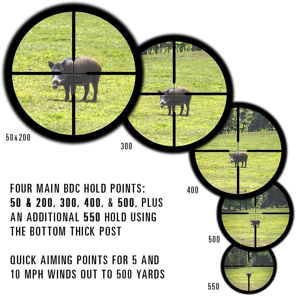 SWFA 2.5-10x32 SS Ultralight - MSR 556 BDC Reticle, 1" Tube, .25 MOA Clicks