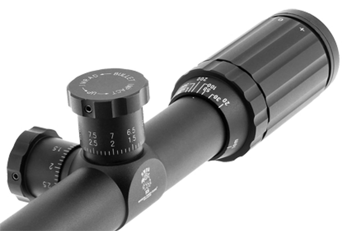 SWFA 20x42 SS - Mil-Quad Reticle, 30mm, .1 MIL Clicks, Rear Focus
