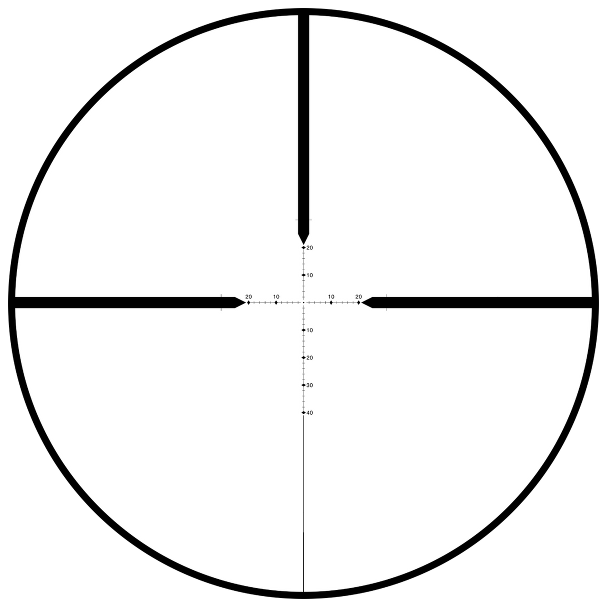 SWFA 6x42 SS - MOA-Quad Reticle, 30mm, .25 MOA Clicks, Rear Focus