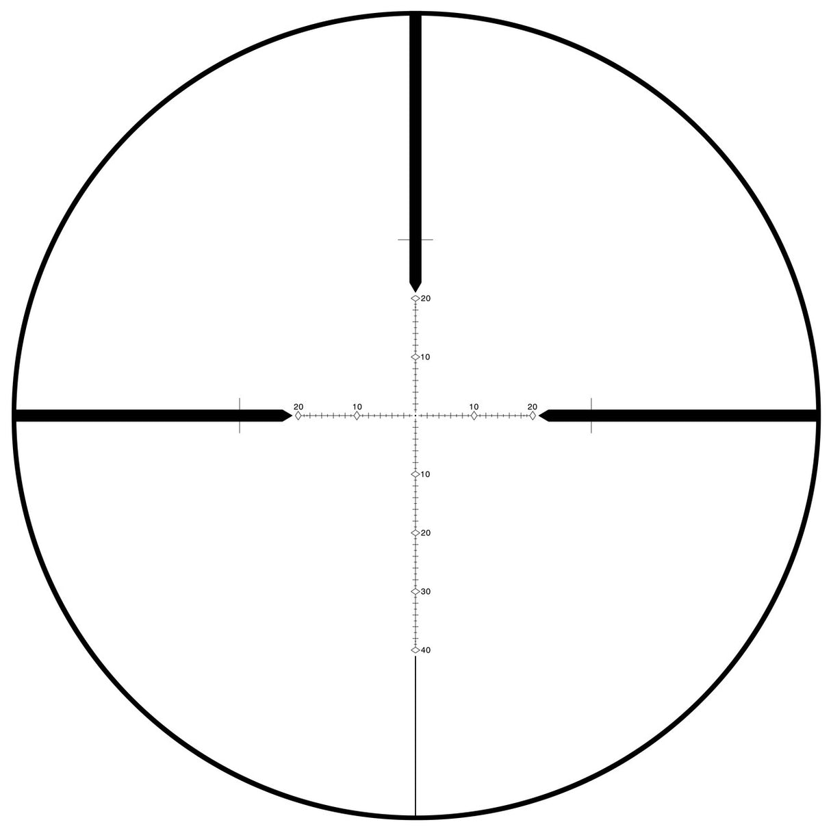 SWFA 10x42 SS - MOA-Quad Reticle, 30mm, .25 MOA Clicks, Rear Focus
