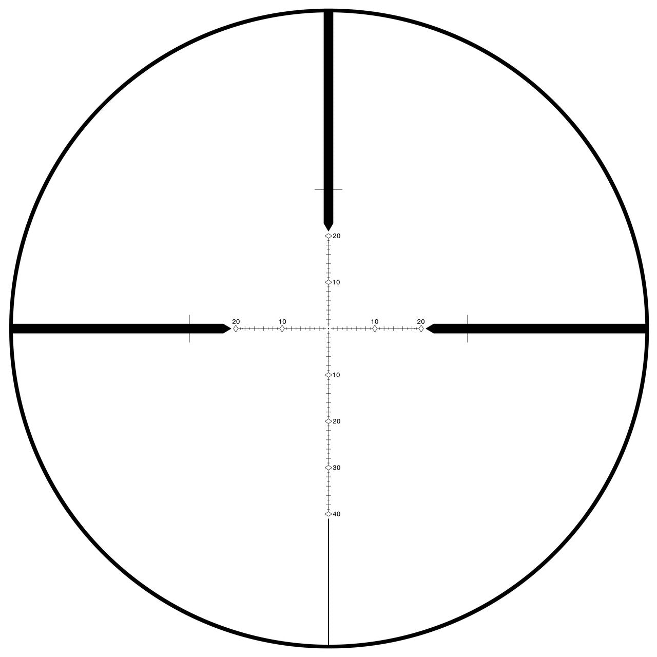 SWFA 10x42 SS - MOA-Quad Reticle, 30mm, .25 MOA Clicks, Rear Focus