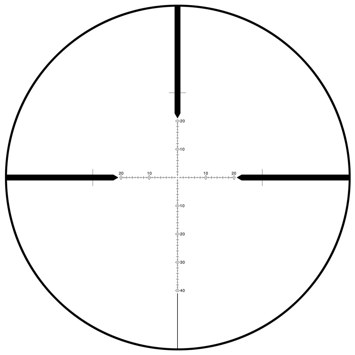 SWFA 12x42 SS - MOA-Quad Reticle, 30mm, .25 MOA Clicks, Rear Focus
