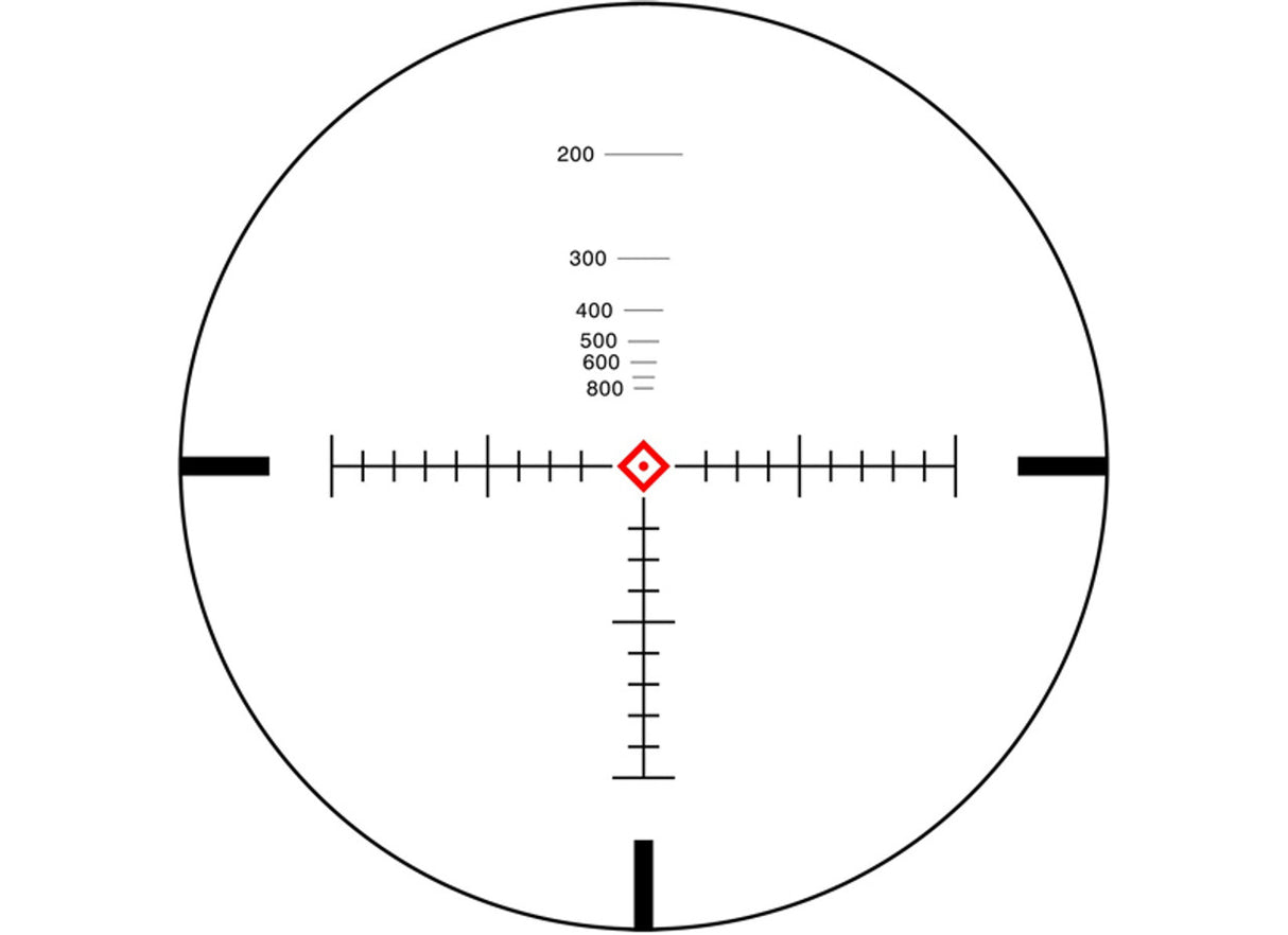 SWFA 1-4x24 SS - Illuminated MIL-Quad DM Reticle, 30mm, .1 MIL Clicks
