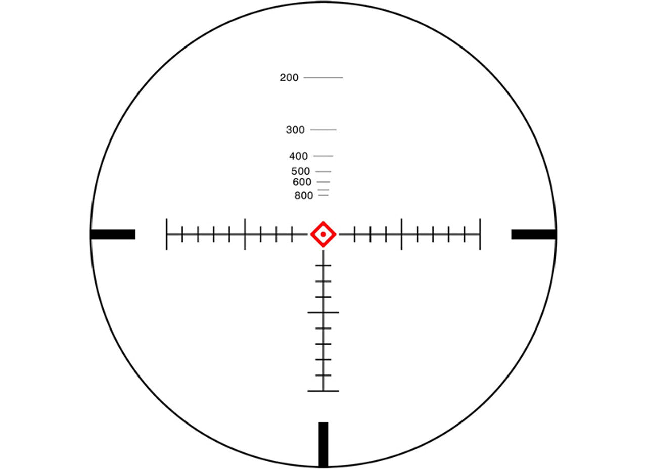 SWFA 1-4x24 SS - Illuminated MIL-Quad DM Reticle, 30mm, .1 MIL Clicks