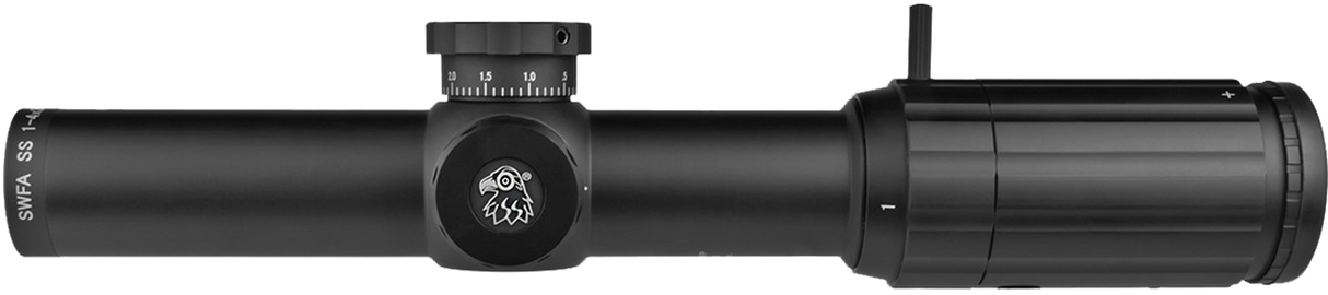 SWFA 1-4x24 SS - Illuminated MIL-Quad DM Reticle, 30mm, .1 MIL Clicks