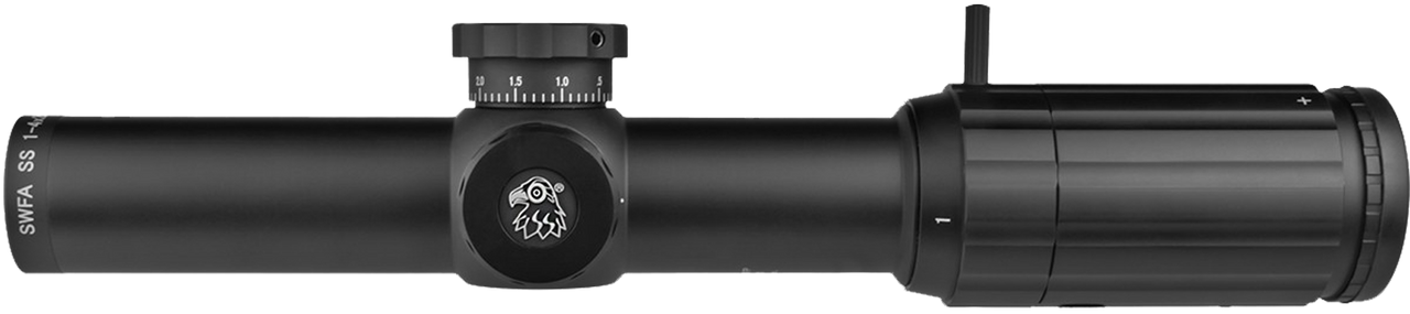 SWFA 1-4x24 SS - Illuminated MIL-Quad DM Reticle, 30mm, .1 MIL Clicks