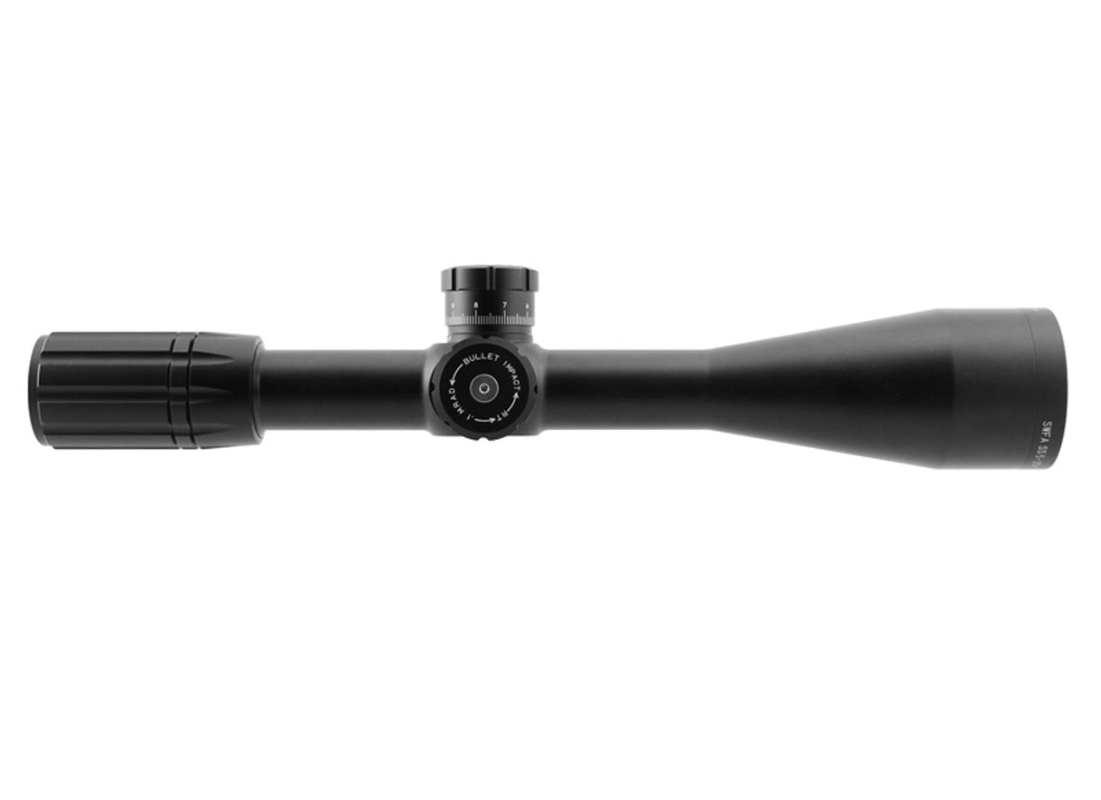 SWFA 5-20x50 SS HD - Illuminated MIL-Quad Reticle, 30mm Tube, .1 MIL Clicks, Side Focus, FFP