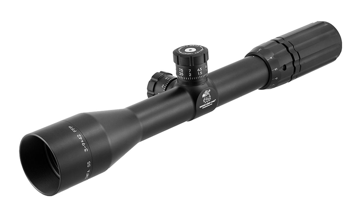 Swfa Rifle Scopes SWFA 3-9x42 SS HD - MIL-Quad Reticle, 30mm Tube, .1 MIL Clicks, FFP